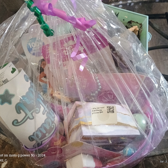 Disney Princess Ariel Mermaid Girls Custom Gift Basket Birthday Christmas - Picture 8 of 9